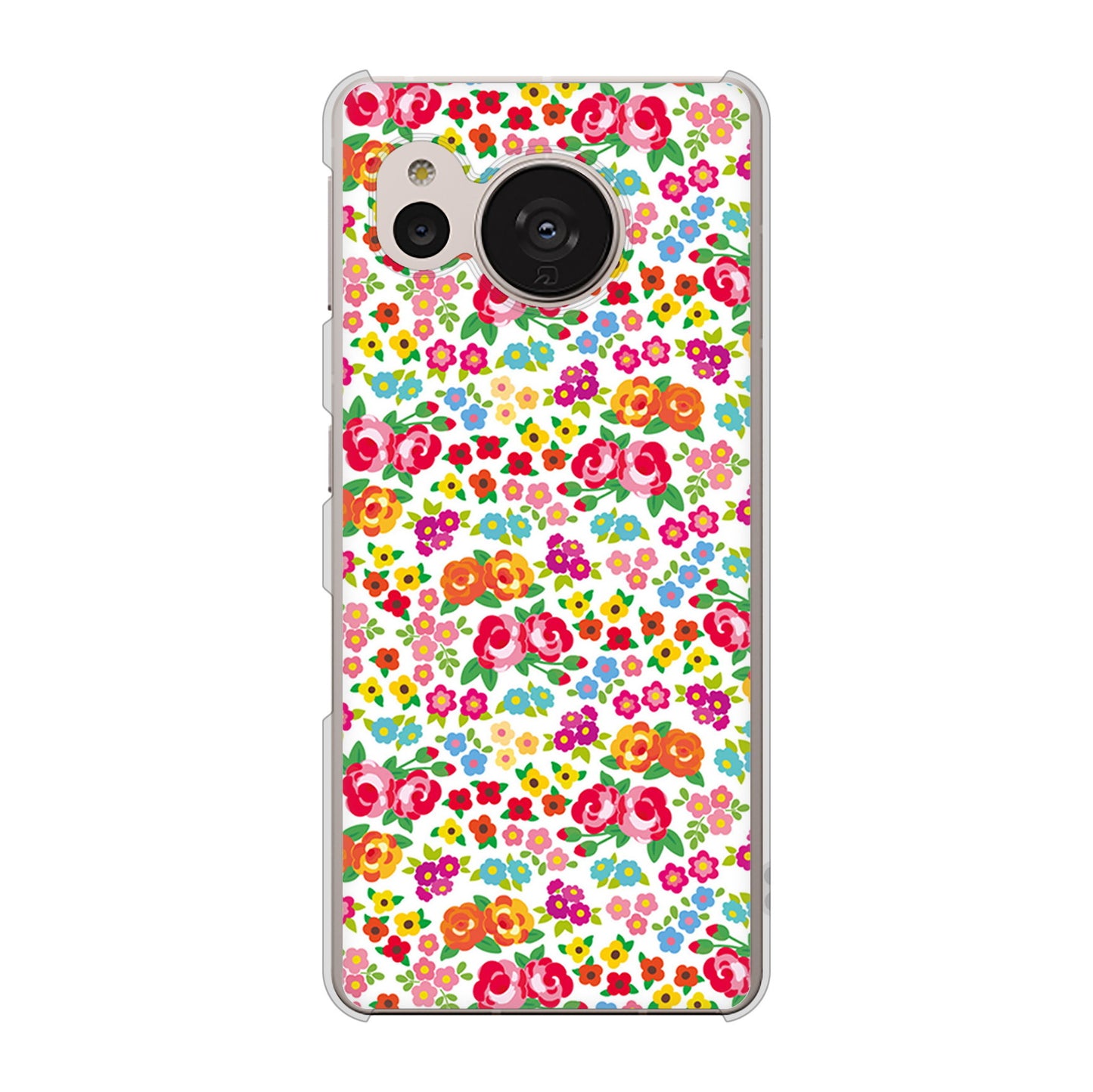 AQUOS sense7 SH-M24 楽天モバイル 高画質仕上げ 背面印刷 ハードケース【777 マイクロリバティプリントWH】