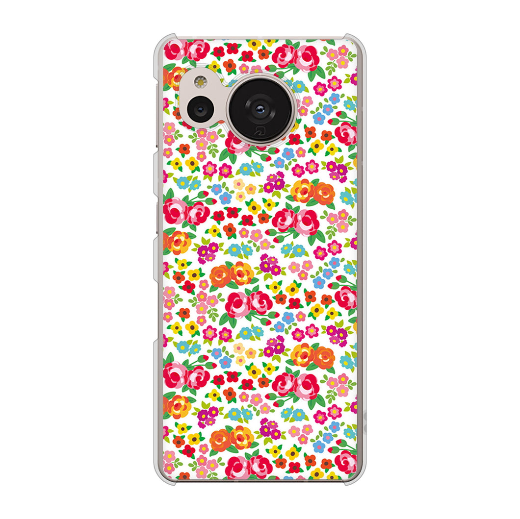 AQUOS sense7 SH-M24 楽天モバイル 高画質仕上げ 背面印刷 ハードケース【777 マイクロリバティプリントWH】