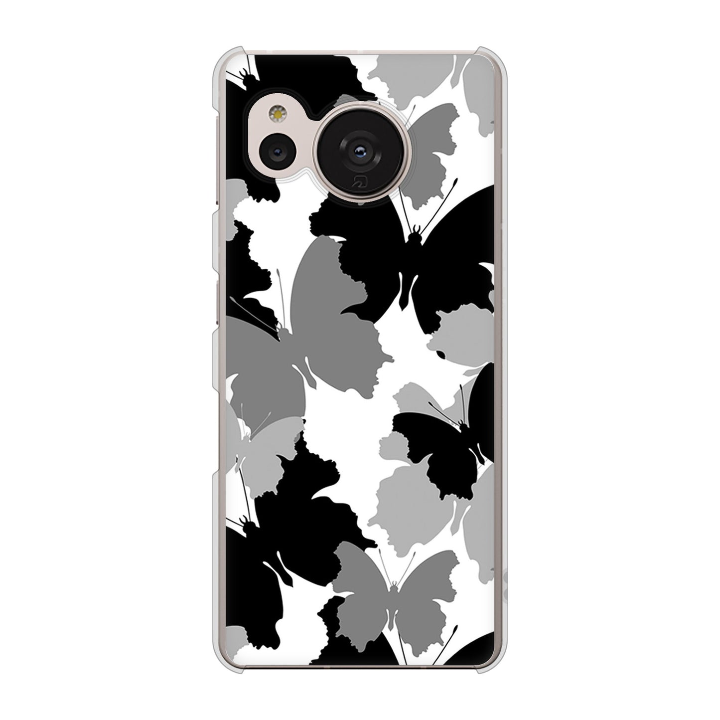 AQUOS sense7 SH-M24 楽天モバイル 高画質仕上げ 背面印刷 ハードケース【1336 夜の蝶】