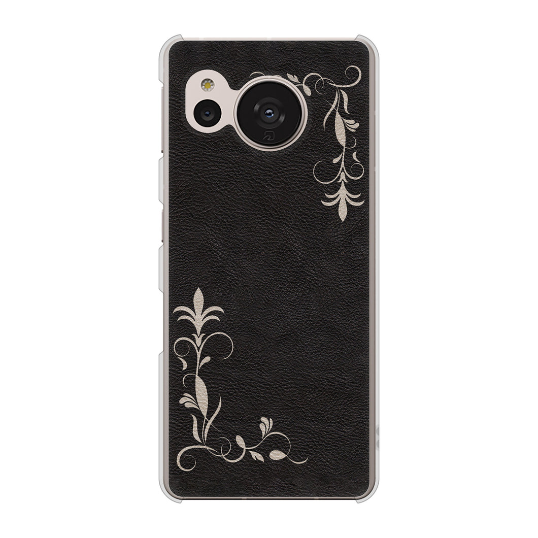 AQUOS sense7 SH-M24 楽天モバイル 高画質仕上げ 背面印刷 ハードケース【EK825 レザー風グラスフレーム】