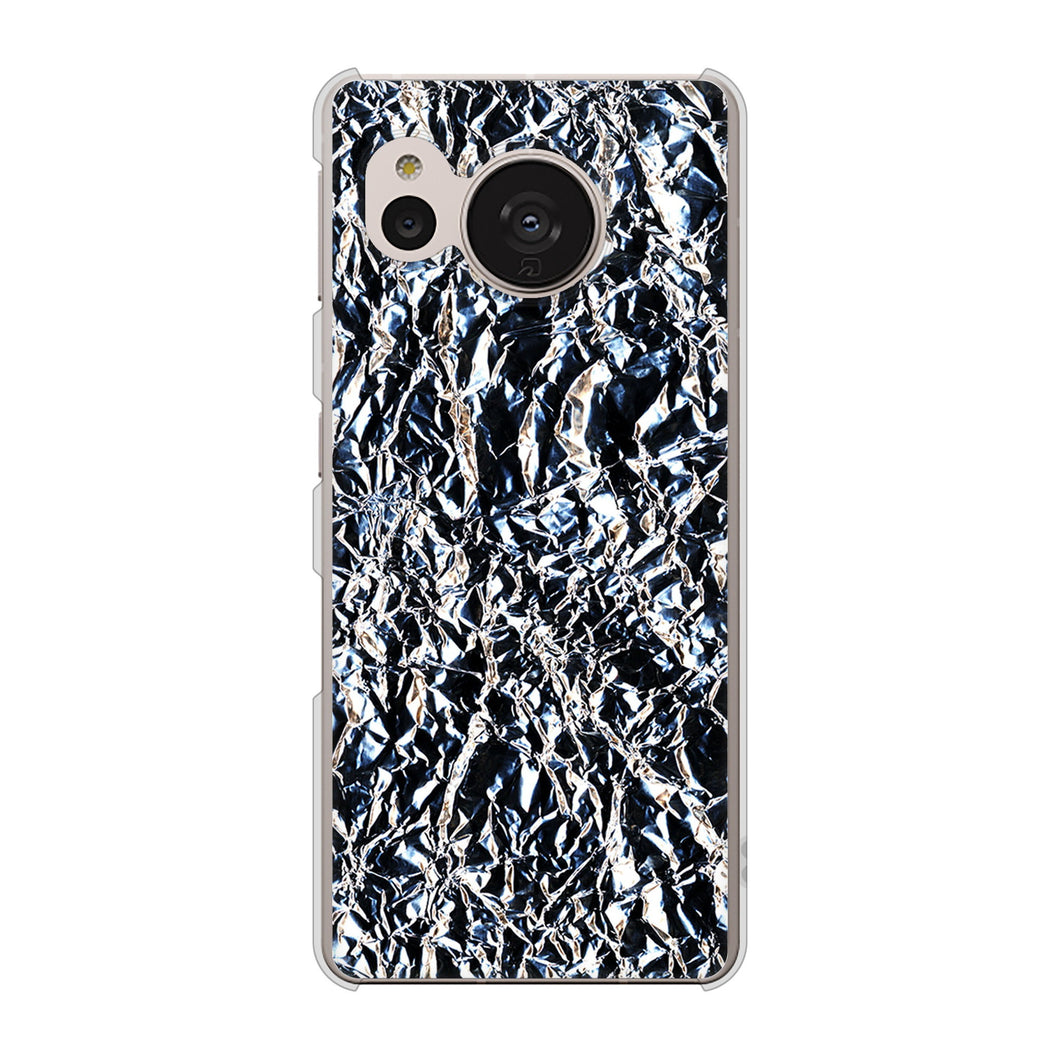 AQUOS sense7 SH-M24 楽天モバイル 高画質仕上げ 背面印刷 ハードケース【EK835 スタイリッシュアルミシルバー】