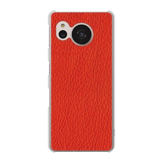 AQUOS sense7 SH-M24 楽天モバイル 高画質仕上げ 背面印刷 ハードケース【EK852 レザー風レッド】