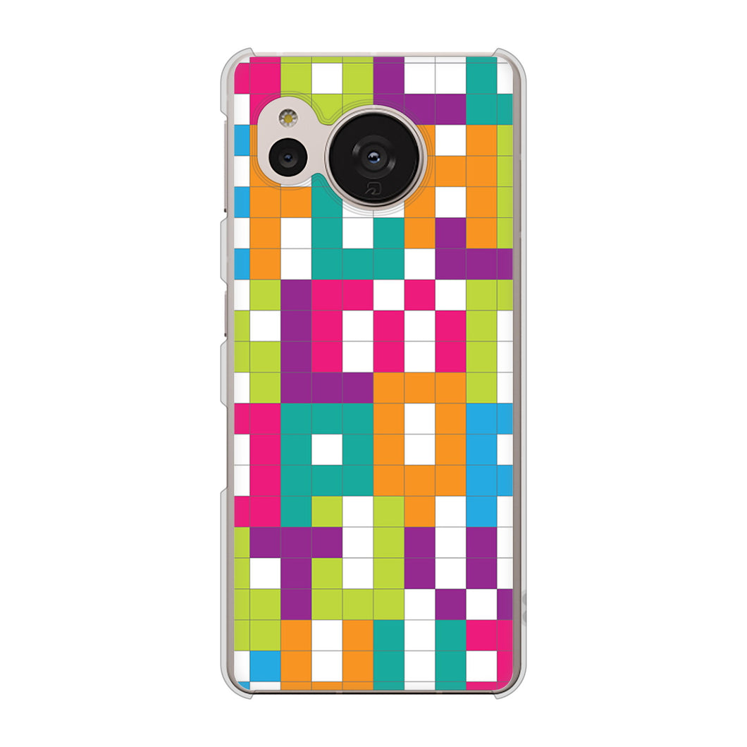 AQUOS sense7 SH-M24 楽天モバイル 高画質仕上げ 背面印刷 ハードケース【IB916 ブロックアルファベット】