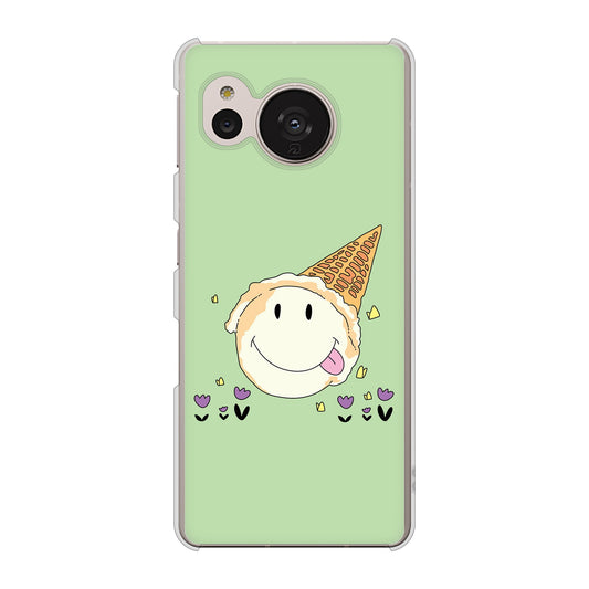 AQUOS sense7 SH-M24 楽天モバイル 高画質仕上げ 背面印刷 ハードケース【MA902 アイスクリーム】