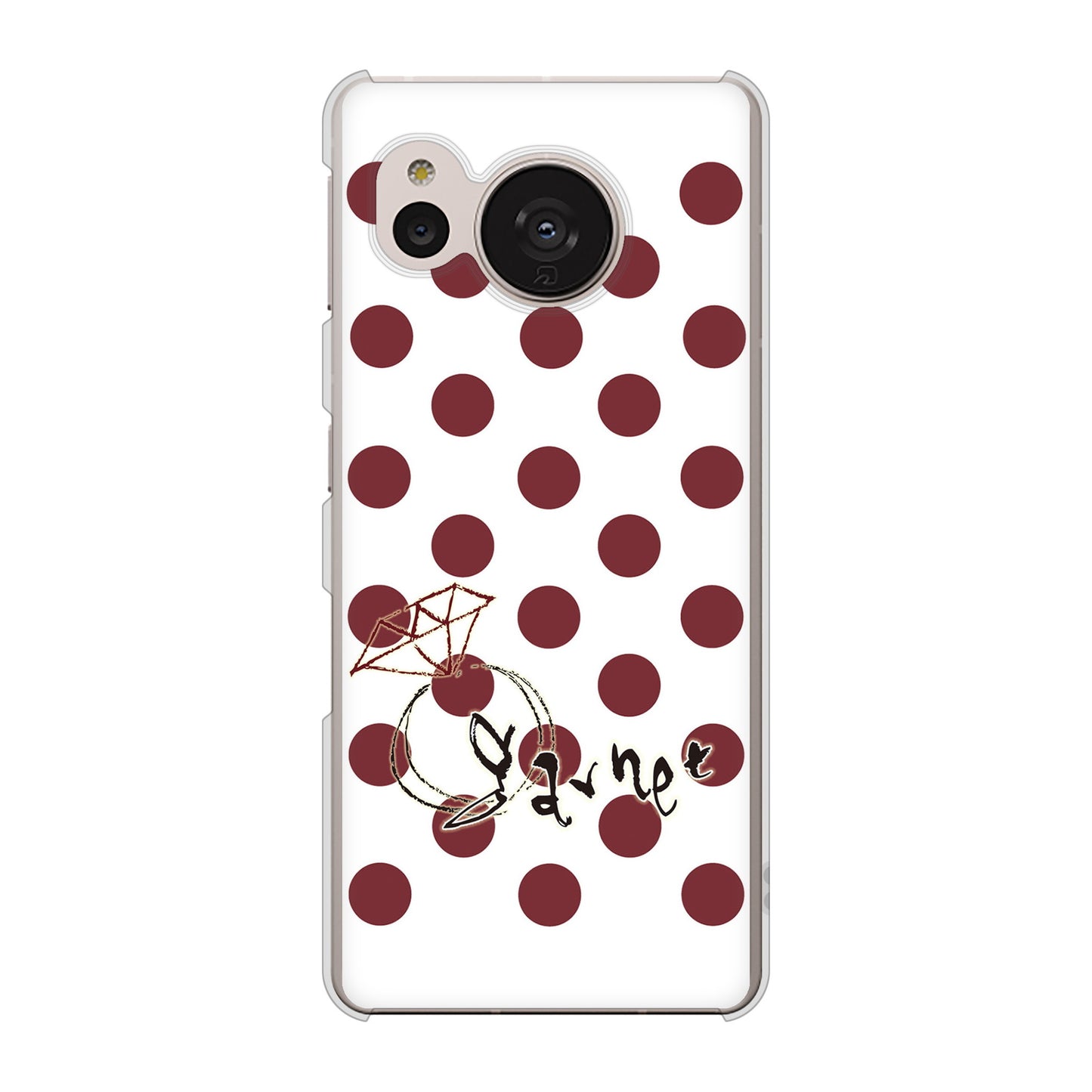 AQUOS sense7 SH-M24 楽天モバイル 高画質仕上げ 背面印刷 ハードケース【OE810 1月ガーネット】