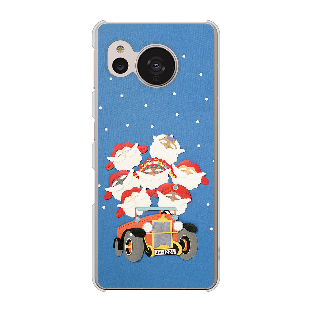 AQUOS sense7 SH-M24 楽天モバイル 高画質仕上げ 背面印刷 ハードケース【XA803 サンタレンジャー】