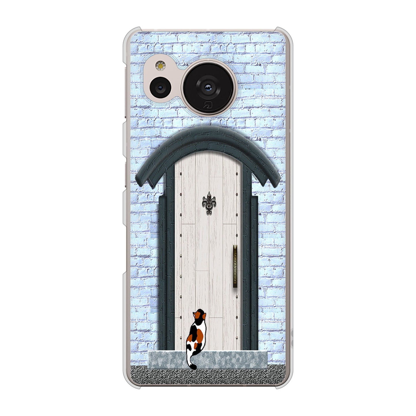 AQUOS sense7 SH-M24 楽天モバイル 高画質仕上げ 背面印刷 ハードケース【YA951 石ドア01】