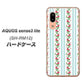 アクオス センス3 ライト SH-RM12 高画質仕上げ 背面印刷 ハードケース【744 イングリッシュガーデン（ブルー）】