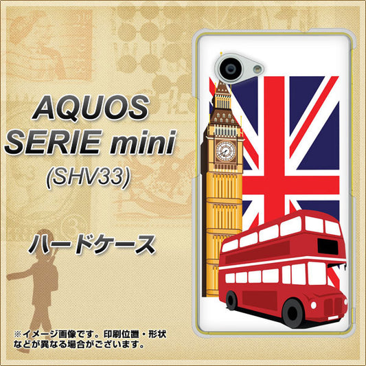 au アクオス セリエ ミニ SHV33 高画質仕上げ 背面印刷 ハードケース【573 イギリス】