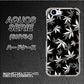 au アクオス セリエ SHV34 高画質仕上げ 背面印刷 ハードケース【064 モノトーン大麻ブラック】