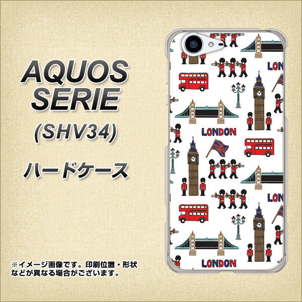 au アクオス セリエ SHV34 高画質仕上げ 背面印刷 ハードケース【EK811 ロンドンの街】
