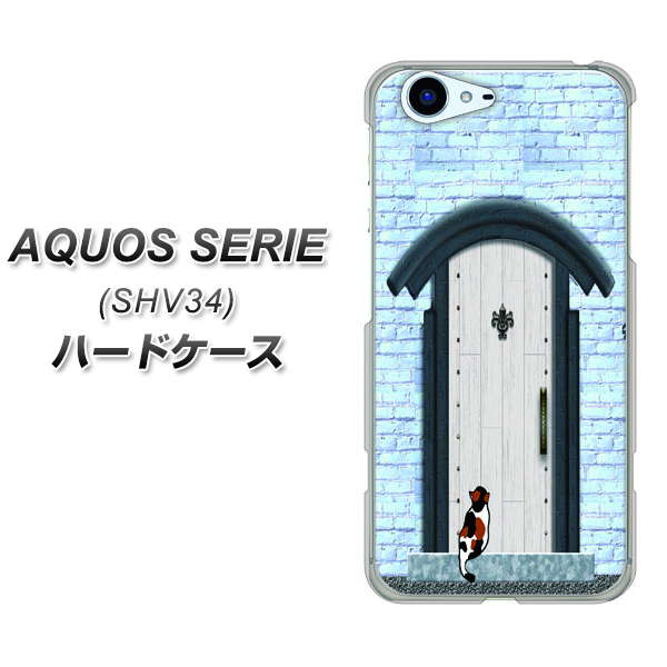 au アクオス セリエ SHV34 高画質仕上げ 背面印刷 ハードケース【YA951 石ドア01】