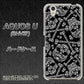 au アクオス U SHV37 高画質仕上げ 背面印刷 ハードケース【363 ドクロの刺青】