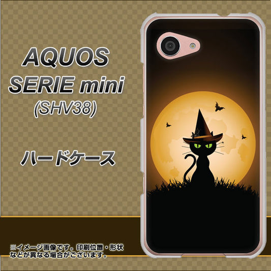 au アクオス セリエ ミニ SHV38 高画質仕上げ 背面印刷 ハードケース【440 猫の魔法使い】