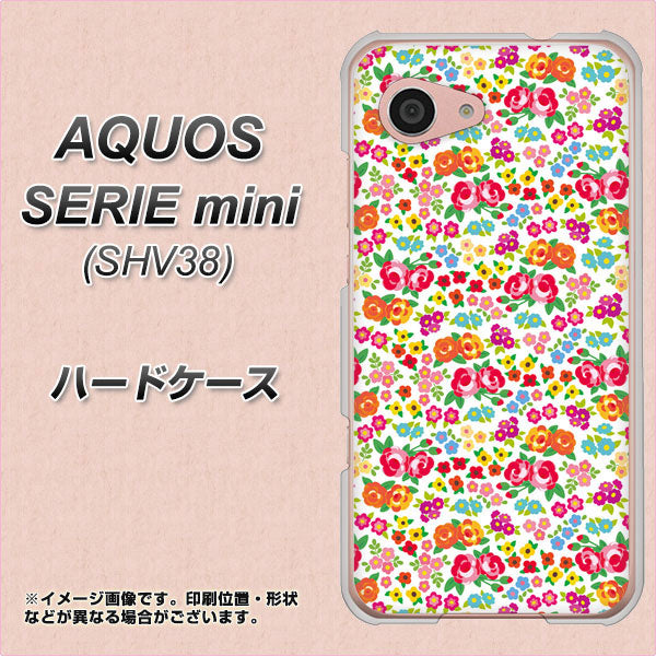 au アクオス セリエ ミニ SHV38 高画質仕上げ 背面印刷 ハードケース【777 マイクロリバティプリントWH】