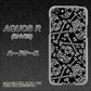 au アクオスR SHV39 高画質仕上げ 背面印刷 ハードケース【363 ドクロの刺青】