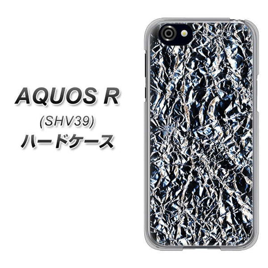 au アクオスR SHV39 高画質仕上げ 背面印刷 ハードケース【EK835  スタイリッシュアルミシルバー】