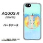au アクオスR SHV39 高画質仕上げ 背面印刷 ハードケース【YJ181 りんご 水彩181】