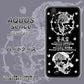 au アクオス センス SHV40 高画質仕上げ 背面印刷 ハードケース【AG839 苺風雷神（黒）】