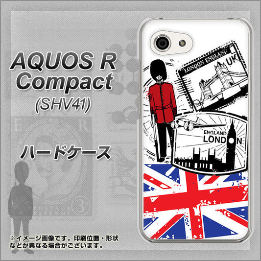 au アクオスR コンパクト SHV41 高画質仕上げ 背面印刷 ハードケース【574 ＬＯＮＤＯＮ】