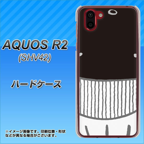 au アクオス R2 SHV42 高画質仕上げ 背面印刷 ハードケース【355 くじら】