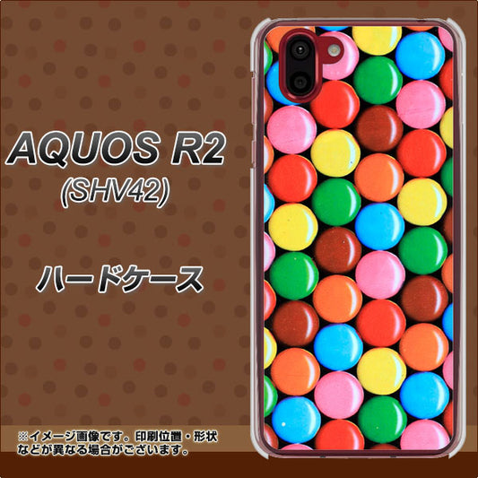 au アクオス R2 SHV42 高画質仕上げ 背面印刷 ハードケース【448 マーブルチョコ】