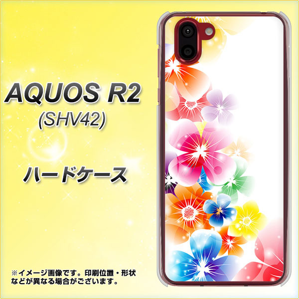 au アクオス R2 SHV42 高画質仕上げ 背面印刷 ハードケース【1209 光と花】