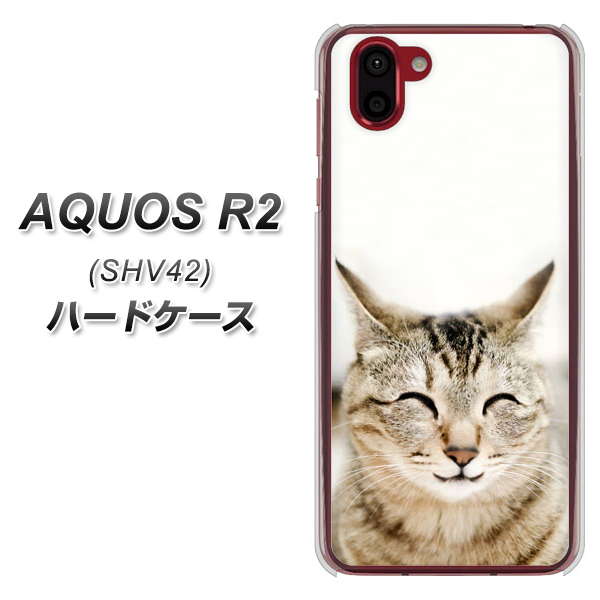 au アクオス R2 SHV42 高画質仕上げ 背面印刷 ハードケース【VA801 笑福ねこ】