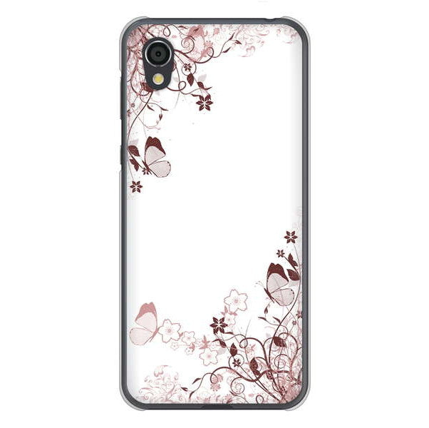 AQUOS sense2 SHV43 au 高画質仕上げ 背面印刷 ハードケース バタフライ