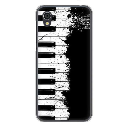 AQUOS sense2 SHV43 au 高画質仕上げ 背面印刷 ハードケース ピアノ