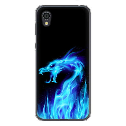 AQUOS sense2 SHV43 au 高画質仕上げ 背面印刷 ハードケース ドラゴン