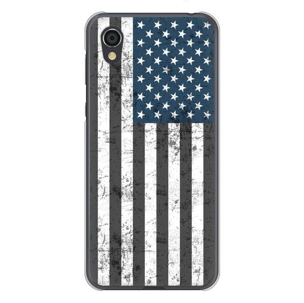 AQUOS sense2 SHV43 au 高画質仕上げ 背面印刷 ハードケース 【EK864 アメリカンフラッグビンテージ】