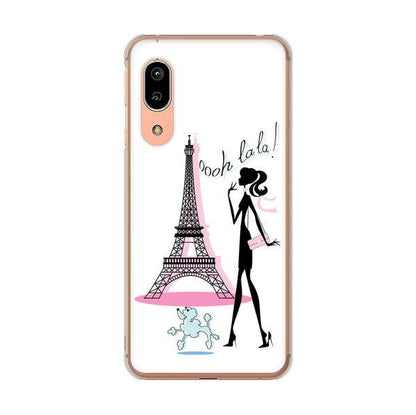 AQUOS sense3 SHV45 au 高画質仕上げ 背面印刷 ハードケース LOVE フランス