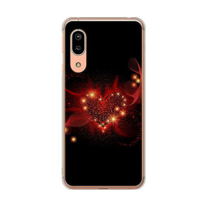 AQUOS sense3 SHV45 au 高画質仕上げ 背面印刷 ハードケース きらめきハート