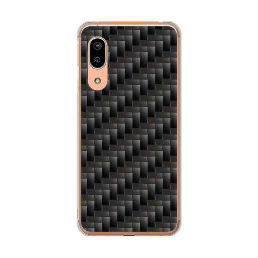 AQUOS sense3 SHV45 au 高画質仕上げ 背面印刷 ハードケース 【461 カーボン】