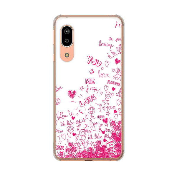 AQUOS sense3 SHV45 au 高画質仕上げ 背面印刷 ハードケース プリティハート