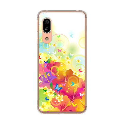 AQUOS sense3 SHV45 au 高画質仕上げ 背面印刷 ハードケース バタフライ