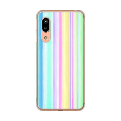 AQUOS sense3 SHV45 au 高画質仕上げ 背面印刷 ハードケース レインボー