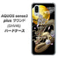 au アクオスセンス3 プラス サウンド SHV46 高画質仕上げ 背面印刷 ハードケース【1003 月と龍】