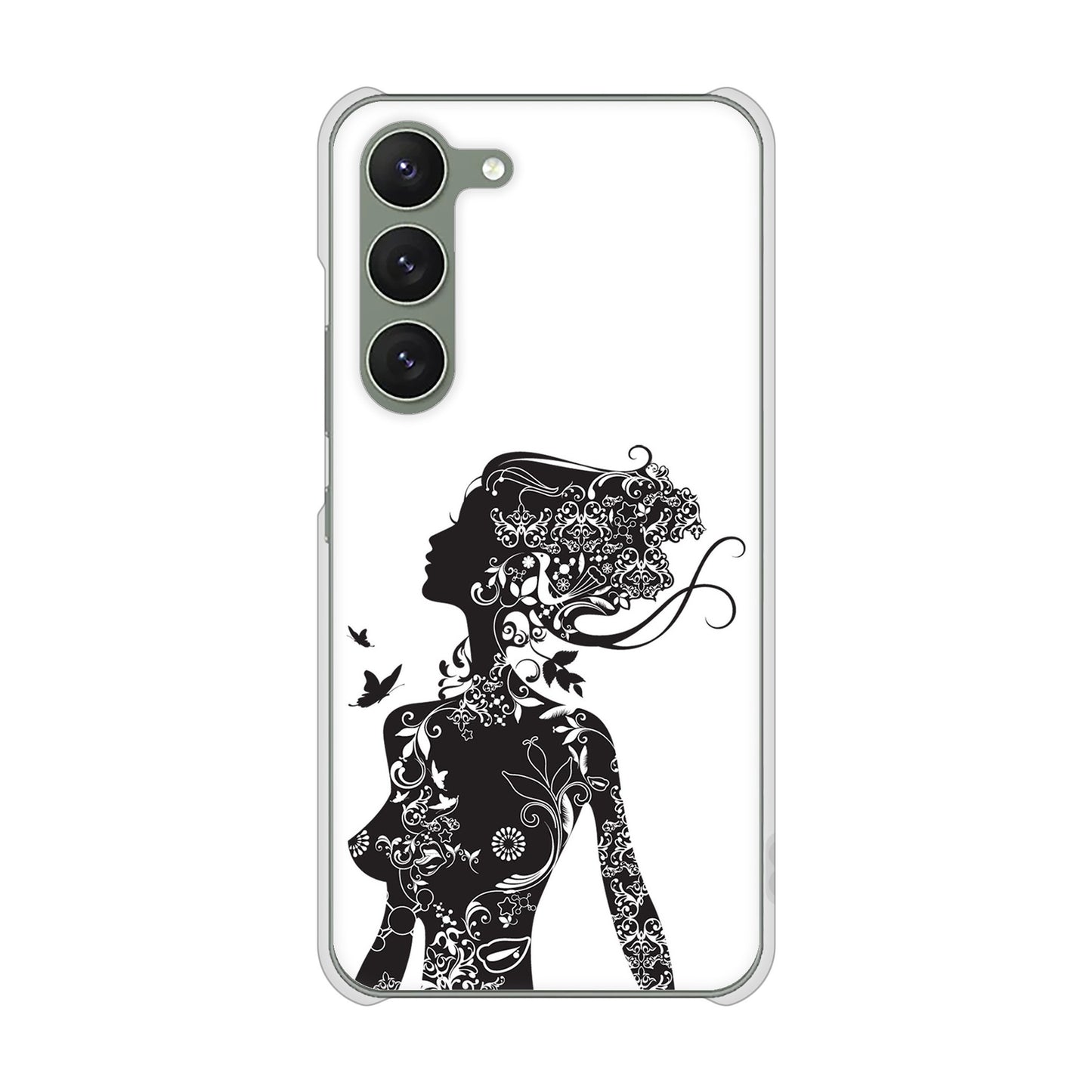 Galaxy S23 SM-S911C 楽天モバイル 高画質仕上げ 背面印刷 ハードケース【384 ボディアート】