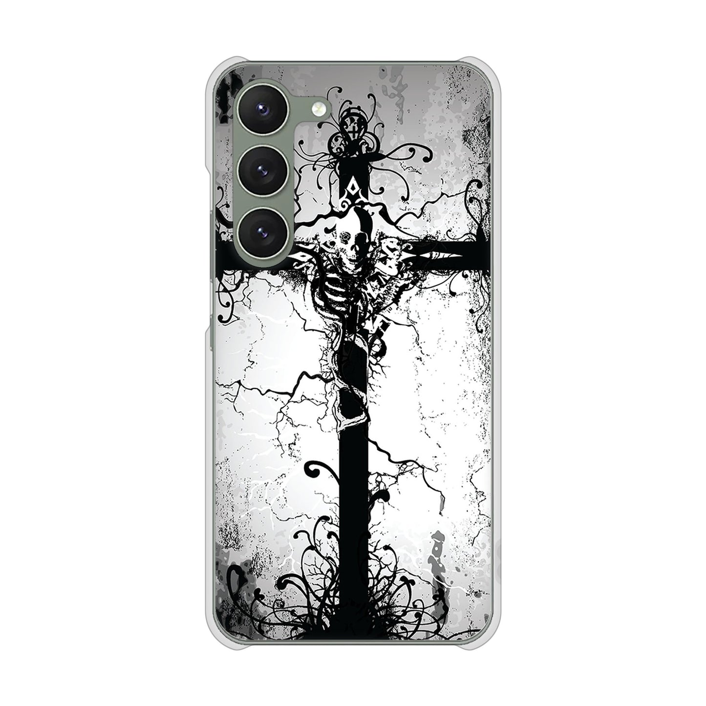 Galaxy S23 SM-S911C 楽天モバイル 高画質仕上げ 背面印刷 ハードケース【432 張付の骸】