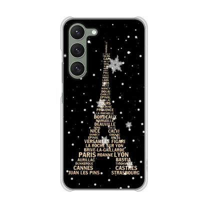 Galaxy S23 SM-S911C 楽天モバイル 高画質仕上げ 背面印刷 ハードケースエッフェル塔