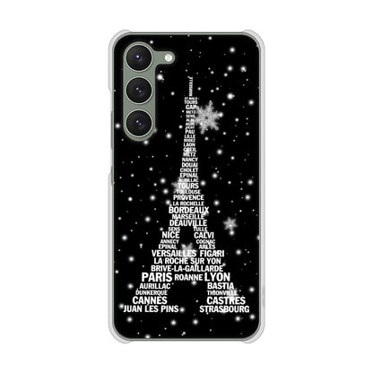 Galaxy S23 SM-S911C 楽天モバイル 高画質仕上げ 背面印刷 ハードケースエッフェル塔