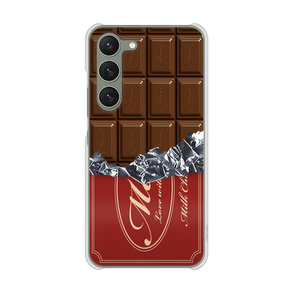 Galaxy S23 SM-S911C 楽天モバイル 高画質仕上げ 背面印刷 ハードケース板チョコ