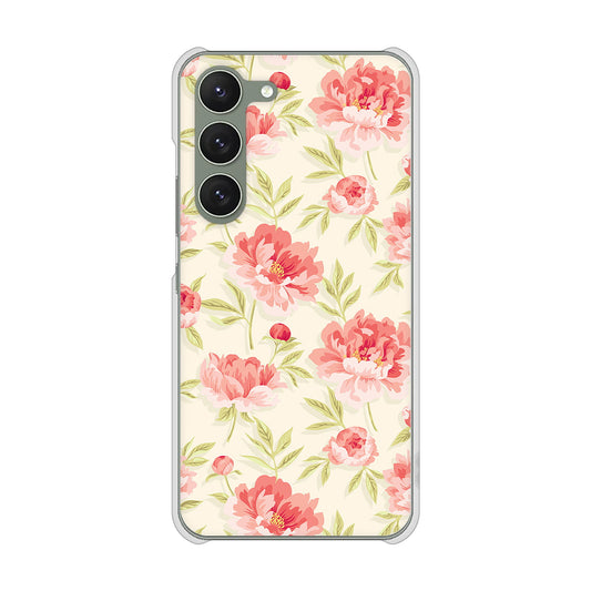 Galaxy S23 SM-S911C 楽天モバイル 高画質仕上げ 背面印刷 ハードケース北欧の小花