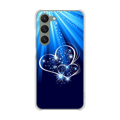Galaxy S23 SM-S911C 楽天モバイル 高画質仕上げ 背面印刷 ハードケースきらめきハート