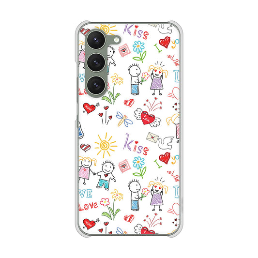 Galaxy S23 SM-S911C 楽天モバイル 高画質仕上げ 背面印刷 ハードケースカップル＆ファミリー