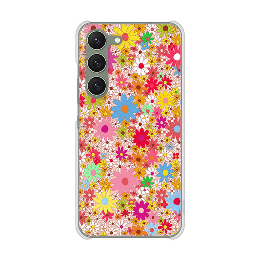 Galaxy S23 SM-S911C 楽天モバイル 高画質仕上げ 背面印刷 ハードケース【746 花畑A】