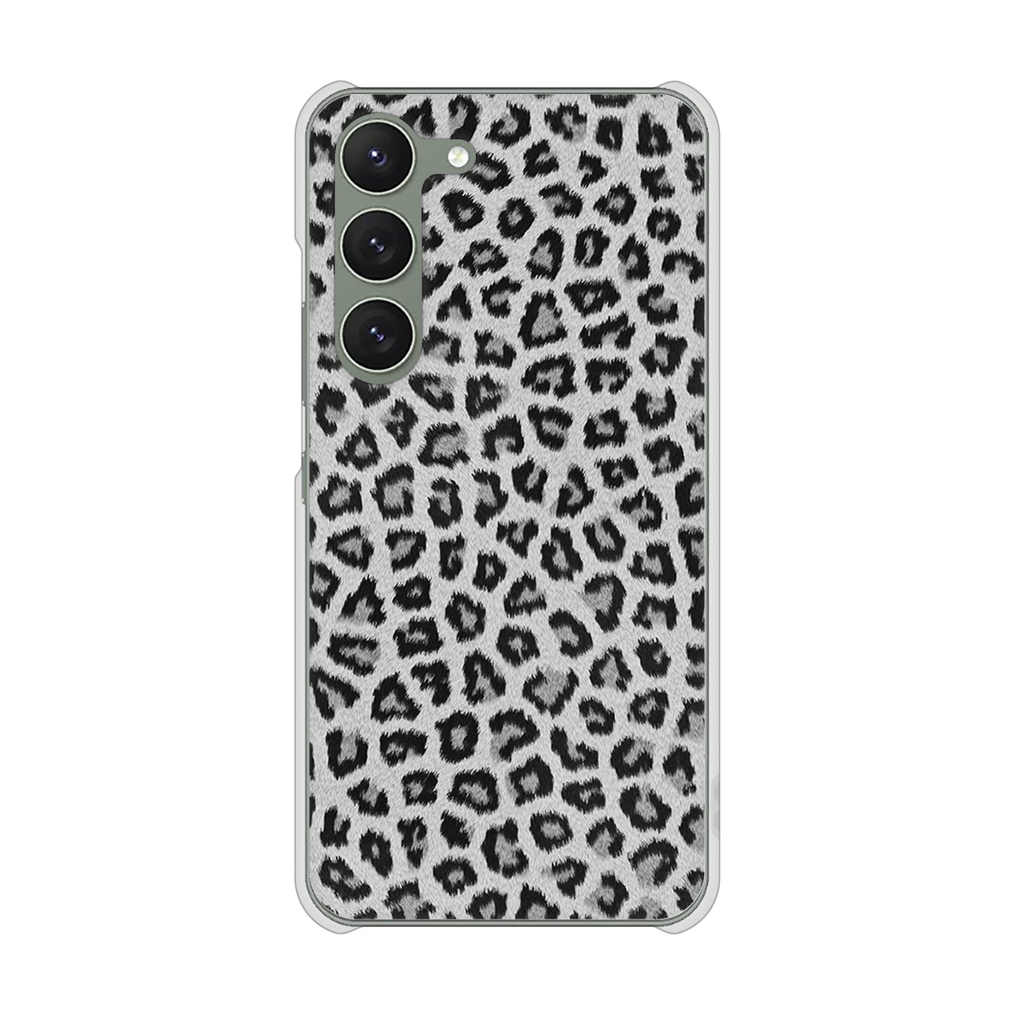 Galaxy S23 SM-S911C 楽天モバイル 高画質仕上げ 背面印刷 ハードケースヒョウ柄ベーシックS