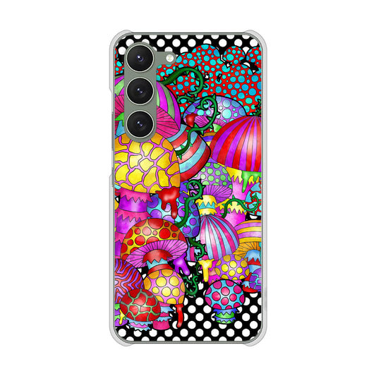 Galaxy S23 SM-S911C 楽天モバイル 高画質仕上げ 背面印刷 ハードケースきのこ